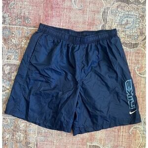 Vtg Nike Men's Athletic Running Shorts Lightweight Navy Blue Size XL